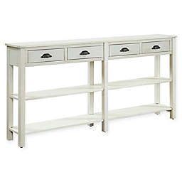 HARVEST SQUARE Sotelo Creme Crackle Console Table
