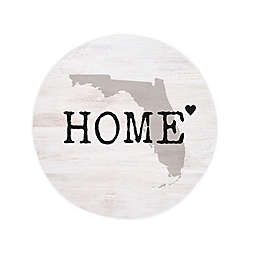 Florida 10-Inch Round Home State Wall Art