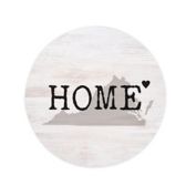 Virginia 10-Inch Round Home State Wall Art