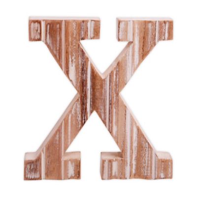 Bee &amp; Willow&trade; Monogram 6-Inch x 8-Inch Wood Letter &quot;X&quot; Wall Art in White