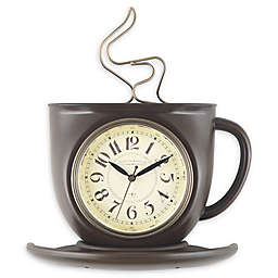 Sterling & Noble® Coffee Mug 11.5-Inch Wall Clock in Bronze