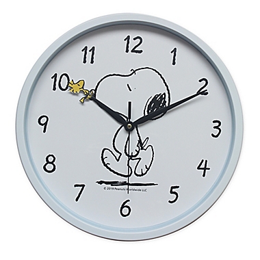 Peanuts&trade; Snoopy Wall Clock in White. View a larger version of this product image.