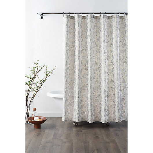 Croscill Mila Shower Curtain In Linen, Glam Shower Curtain Rings
