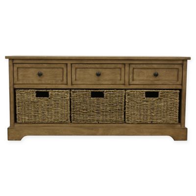 Decor Therapy&reg; Montgomery Storage Bench with Removable Baskets