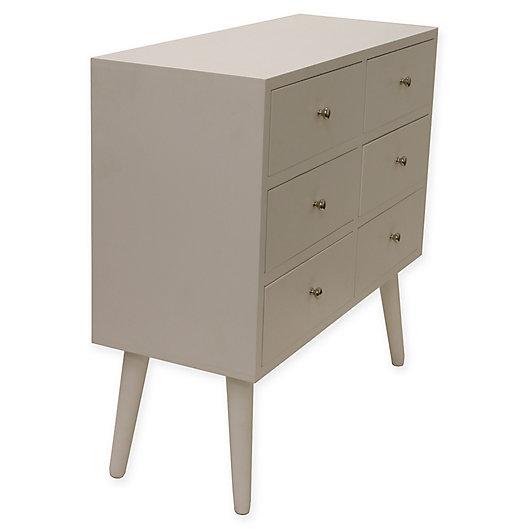 Alternate image 1 for Decor Therapy® Mid-Century Modern 6-Drawer Chest