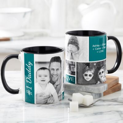 Family Love 11 oz. Photo Collage Coffee Mug in Black