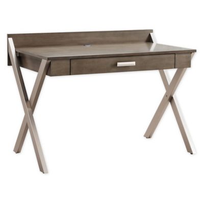 brushed nickel desk