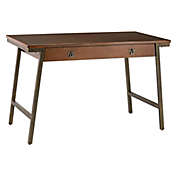 Leick Home&reg; Empiria Laptop Desk in Walnut/Bronze