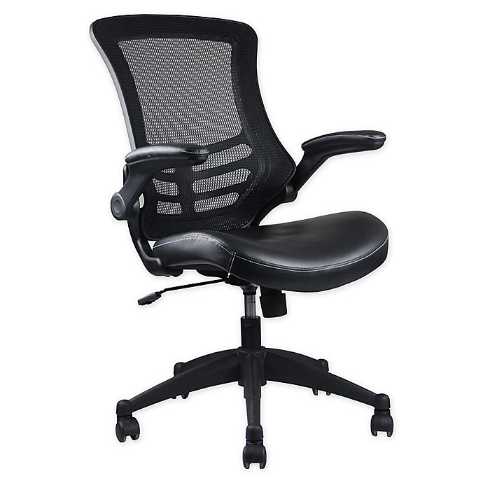 Techni Mobili Stylish Mid Back Mesh, Office Chairs With Adjustable Arms