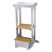 Little Partners&reg; Explore N&#39; Store&trade; Learning Tower&reg; in White/Natural