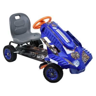 nerf riding car