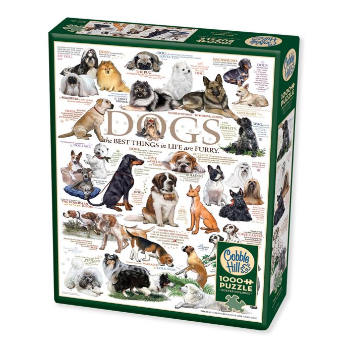 Cobble Hill 1000-Piece Dog Quotes Jigsaw Puzzle | Bed Bath ...