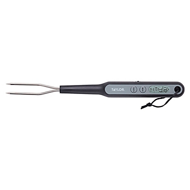 Taylor&reg; Digital Fork Thermometer in Black. View a larger version of this product image.