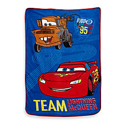Crown Crafts Disney® CARS "Taking the Race" Fleece Blanket in Coral