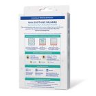 Alternate image 1 for Mustela Size 6-12M Soothing Pajamas for Extremely Dry to Eczema-Prone Skin in White