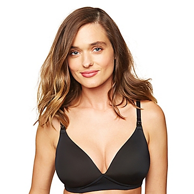 Motherhood&reg; Maternity 38C Wireless Maternity and Nursing Bra in Black. View a larger version of this product image.