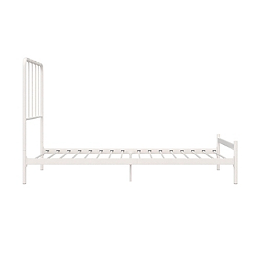 Arya Twin Metal Platform Bed in White. View a larger version of this product image.