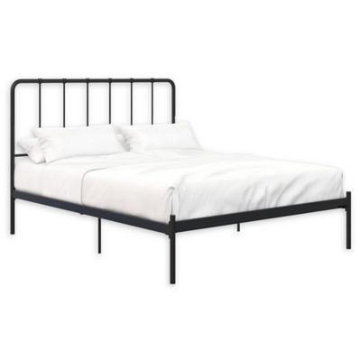 Everyroom Arya Metal Bed Full Size Black, Black Iron Bed Frame King