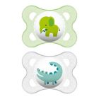 Alternate image 0 for MAM Animals 0-6M 2-Pack Pacifiers in Yellow/Grey