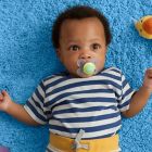 Alternate image 2 for MAM Animals 0-6M 2-Pack Pacifiers in Yellow/Grey