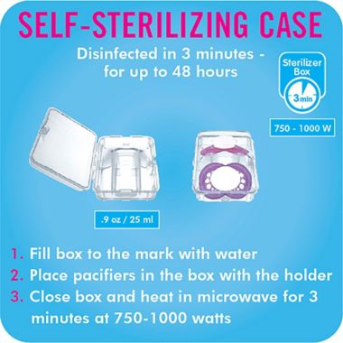 MAM Clear 0-6M 2-Pack Pacifiers in Blue. View a larger version of this product image.