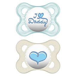 MAM Love & Affection Age 0-6 Months I Love Daddy Pacifier (2-Pack)