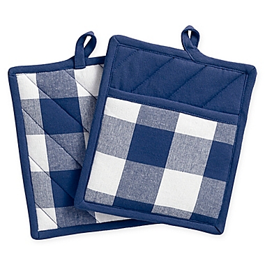Elrene Farmhouse Living Buffalo Check Pot Holders (Set of 2). View a larger version of this product image.