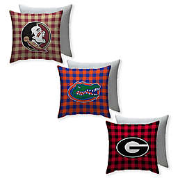 Collegiate Checkered Square Indoor/Outdoor Throw Pillow Collection