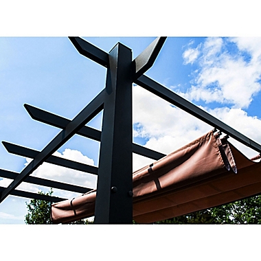 Grape Trellis Pergola Canopy in Sand. View a larger version of this product image.