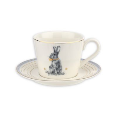 Spode&reg; Meadow Lane Teacup and Saucer in Blue