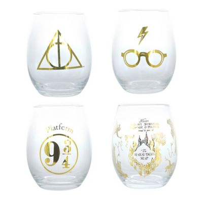 Harry Potter peekaboo wine glasses single glass