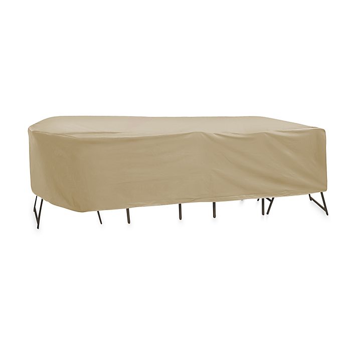 Adco Oval Rectangle Bar Height Table, Oval Patio Table Cover With Umbrella Hole