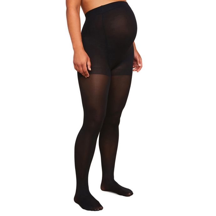 Motherhood Maternity® Opaque Maternity Tights in Black | buybuy BABY