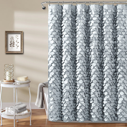 Alternate image 1 for Gigi Shower Curtain in Silver
