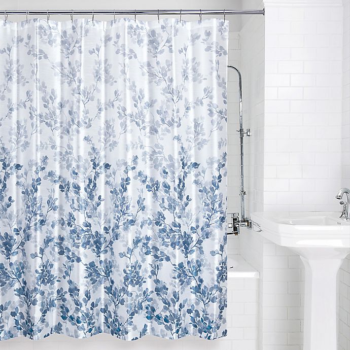 Allure Home Creation Ombre Vine Shower, Blue Ombre Shower Curtain