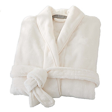 Brookstone&reg; n-a-p&reg; Small/Medium Bathrobe in Ivory. View a larger version of this product image.