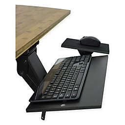 KT1 Under Desk Stand-Up Keyboard Tray with Negative Tilt in Black