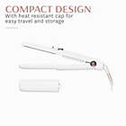 Alternate image 3 for T3 SinglePass Compact Travel Styling Flat Iron with Cap in White/Rose Gold