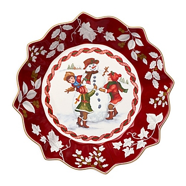 Villeroy &amp; Boch Toy&#39;s Fantasy Sleight Ride Footed Bowl in Red. View a larger version of this product image.