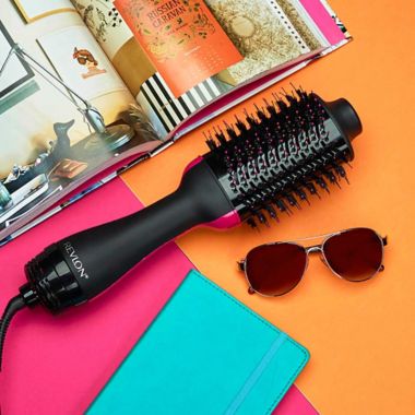 Revlon&reg; Salon One-Step&trade; Volumizer and Hair Dryer Brush in Black/Pink. View a larger version of this product image.