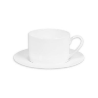 Nevaeh White&reg; by Fitz and Floyd&reg; Grand Rim Cups and Saucers (Set of 6)