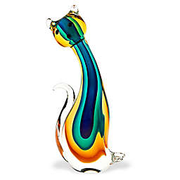 Badash Cat Art Glass Figurine