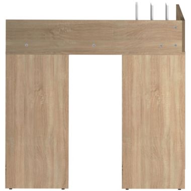Temahome&reg; Corner Desk in White/Natural Oak. View a larger version of this product image.