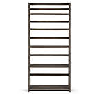 Alternate image 5 for Simpli Home Acadian Solid Wood Ladder Shelf Bookcase in Farmhouse Grey