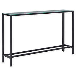 Southern Enterprises Darrin Mirror Top Console Table in Black