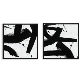 Vigor 37 5 Inch Square Framed Canvas Wall Art Collection Bed