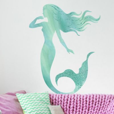 Vinyl Wall Decal Sticker Mermaid Silhouette OS_AA1207s 16W x 21H