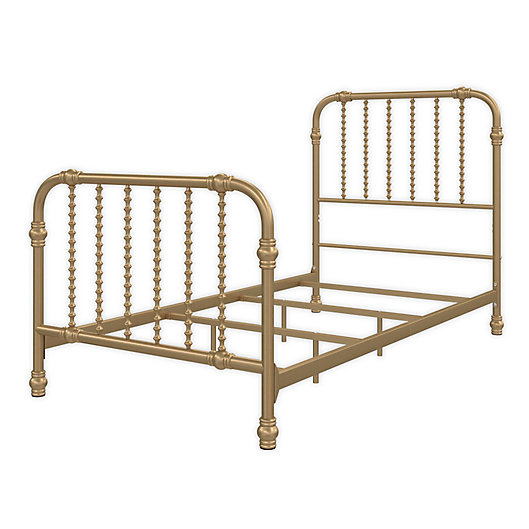 Monarch Hill Wren Metal Bed In Gold, Twin Metal Bed Frame Size