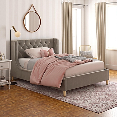 Little Seeds&reg; Monarch Hill Ambrosia Full Upholstered Bed in Grey. View a larger version of this product image.