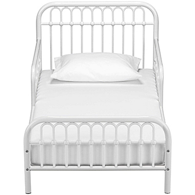 Little Seeds Monarch Hill Ivy Metal Toddler Bed in White. View a larger version of this product image.